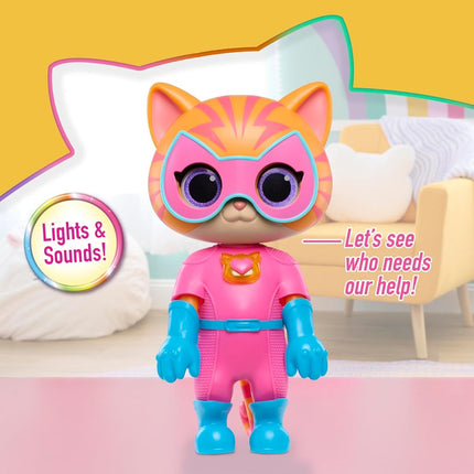 SuperKitties Chat-tastique Ginny transformable, jouets pour enfants dès 3 ans, cadeaux