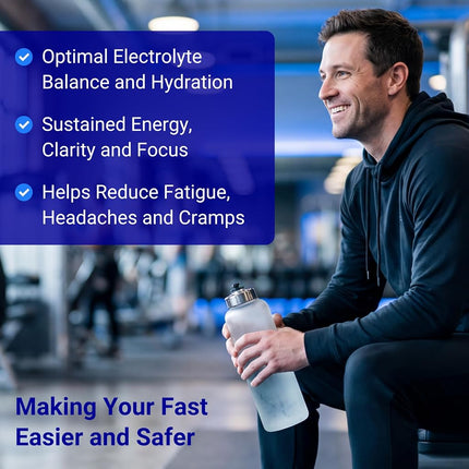 Fasting Salts Capsules: Pure Electrolyte Supplement for Extended Fasting. Sodium, Potassium, Magnesium | Completely Free from Junk Fillers, Sugars, Sweeteners | 120 Capsules.