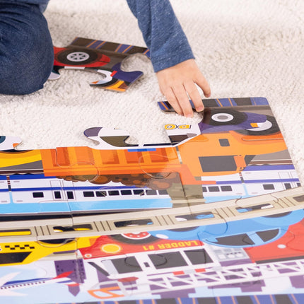 Melissa & Doug Rompecabezas de Piso Atasco de Tráfico 61cm X 91cm