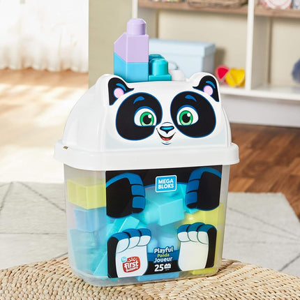 Mega blocks Placful Panda Preschool Building Blocks with Storage Tub
