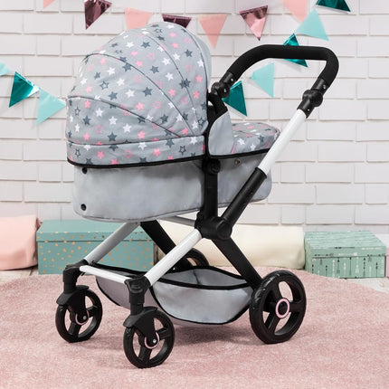 Bayer Baby Dolls Pram XEO, Convertible Doll Pushchair, 46cm Dolls