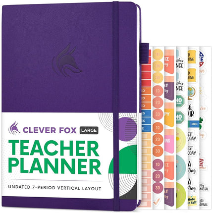 Clever Fox Teacher Planner – School Year Planner w