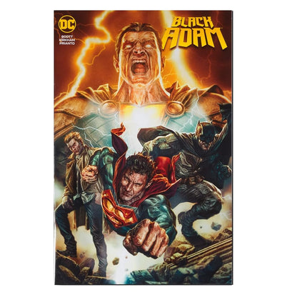 McFarlane Toys, 7-Inch DC Direct Black Adam Action Figure with 22 Moving Parts, Collectible DC Black Adam Comic Figure with Unique Collectible Character Card and Comic Book – Ages 12+