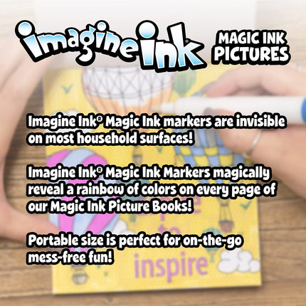 Pokemon 20 Page Imagine Ink Coloring Book Pad, Mess Free Marker Bendon 54126
