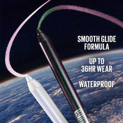 MAYBELLINE Tattoo Studio Long-Lasting Sharpenable Eyeliner Pencil, Glide on Smooth Gel Pigments with 36 Hour Wear, Waterproof, Aurora Flip, 1 Count