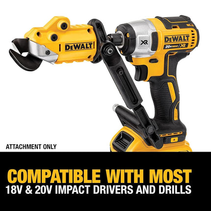 DEWALT DWASHRIR Metal Shears Attachment, Impact Ready,Black /Yellow