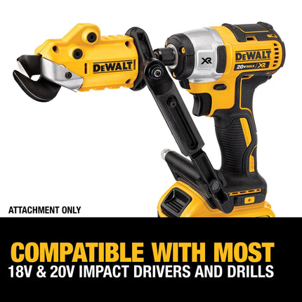 DEWALT DWASHRIR Metal Shears Attachment, Impact Ready,Black /Yellow