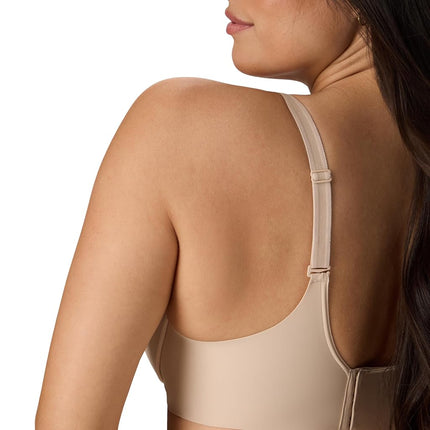 Maidenform Comfort Devotion Underwire Bra, Comfortable Bra with No-Poke DreamWire, Full-Coverage T-Shirt Bra, Almond, 40D