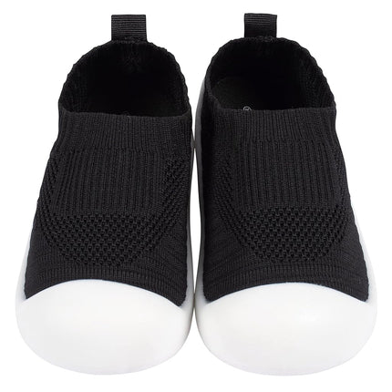 Gerber Kids' Zapatillas sin cordones elásticas de punto para bebé y niño pequeño, rosa, 6 Toddler