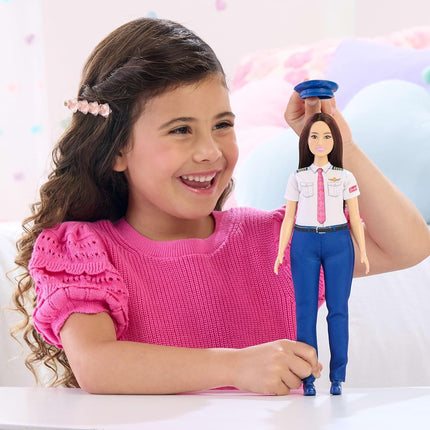 Barbie Careers Pilot Doll with Plane Uniform