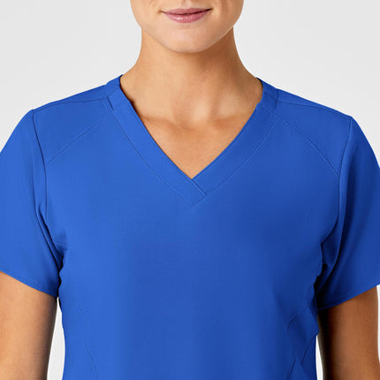 WonderWink 6155AROYAXL W123 Top con cuello en V estilizado para mujer, Royal, talla XL estándar