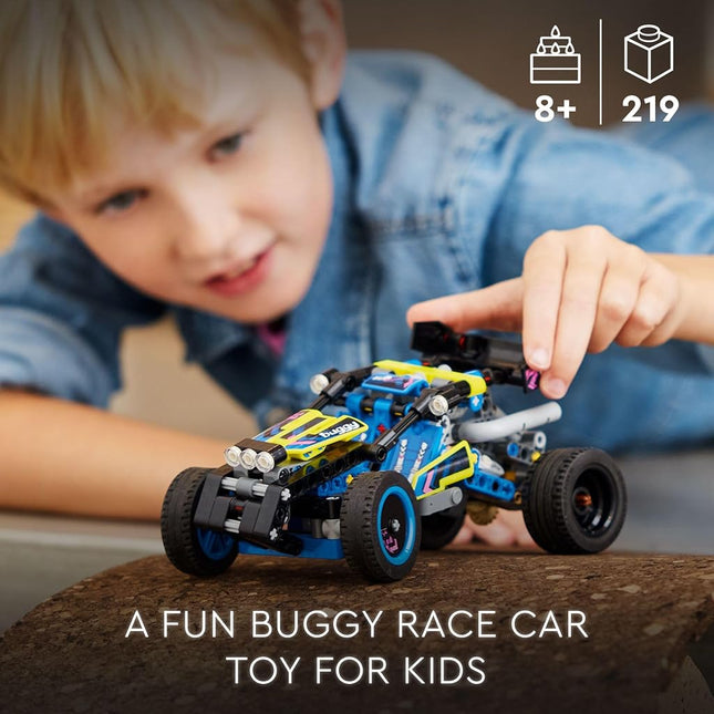 LEGO Technic Off-Road Race Buggy Buildable Car Toy, Cool Toy for 8 Year Old Boys, Girls and Kids who Love Rally Contests, Race Car Toy Featuring Moving 4-Cylinder Engine and Working Suspension, 42164