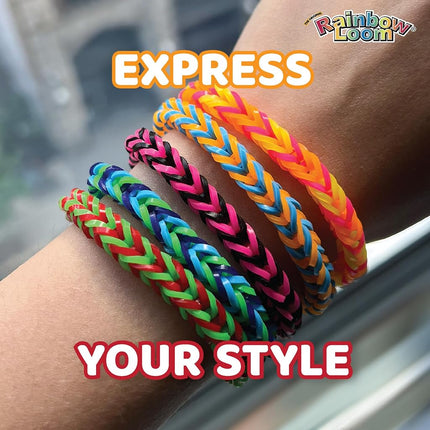 Rainbow Loom: AutoLoom Refill Pack: Neon - DIY Bracelet Craft Kit, 11,000 Rubber Bands in 22 Vibrant Colors, 1 AutoLoom, Jewelry Activity Set, Kids 7+
