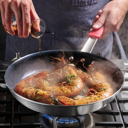 Tramontina 12 Inch Large Professional Ceramic Non Stick Frying Pan, Thick Aluminum Frying Pan with Non-Stick Coating, Dishwasher and Oven Safe, Black