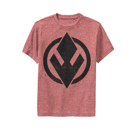 STAR WARS Boys' T-Shirt, Red Heather, Large