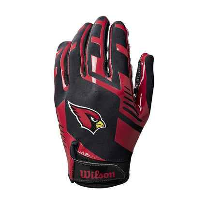 Wilson NFL Stretch Fit Football Gloves - Adult, Arizona Cardinals