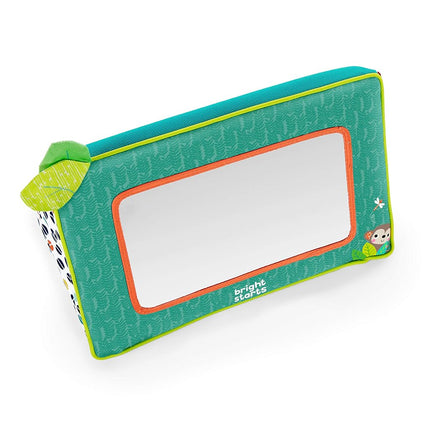 Bright Starts Baby Sit and See Safari Floor Mirror, Tummy Time Activity Toy, Ages Newborn +