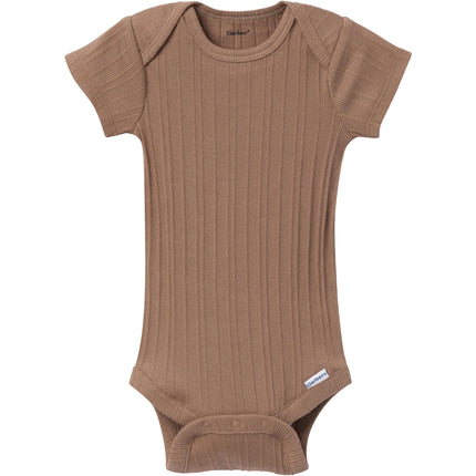 Gerber Unisex Baby Multi-pack Onesies Bodysuits (Short and Long Sleeve), Garden Floral, Newborn