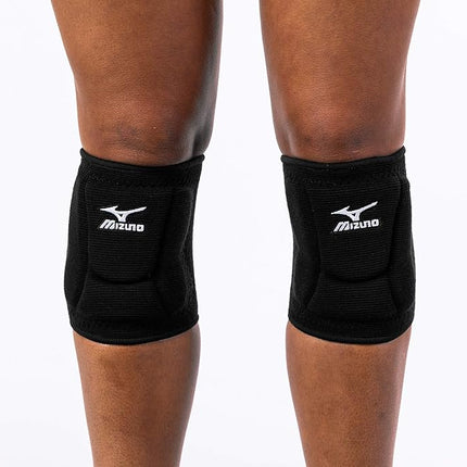 Rodilleras de voleibol Mizuno LR6, negras, talla M