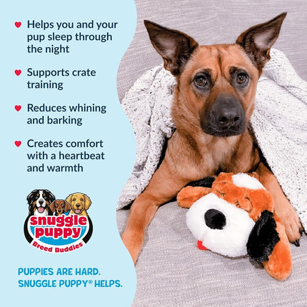SmartPetLove Snuggle Puppy Behavioral Aid Toy, Brown and White