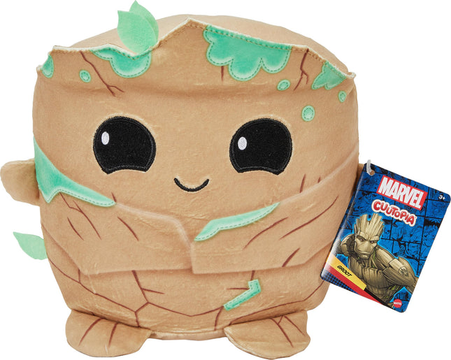 Mattel Marvel Cuutopia Plush Figure, 10-inch Groot