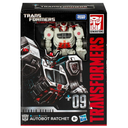 Transformers Toys Studio Series Voyager War for Cybertron 09 Gamer Edition Ratchet, 6.5-inch Converting Action Figure, 8+