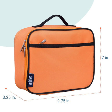 Wildkin Kids Insulated Lunch Box – Durable and Reusable for School & Travel - Bengal Orange