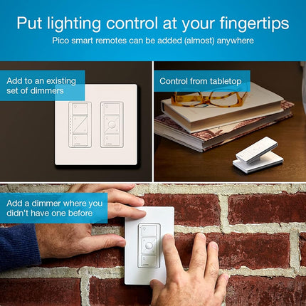 Lutron P-BDG-PKG1W Caseta Wireless Dimmer Kit with Smart Bridge, White