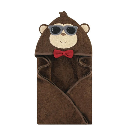 Hudson Baby Unisex Baby Cotton Animal Face Hooded 