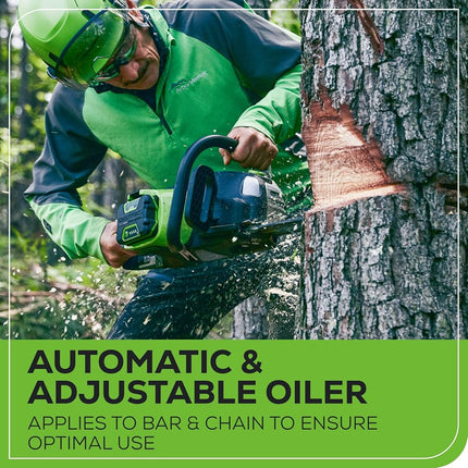 Greenworks Commercial 82CS34-4DP 82V 20" Brushless Cordless Chainsaw Kit