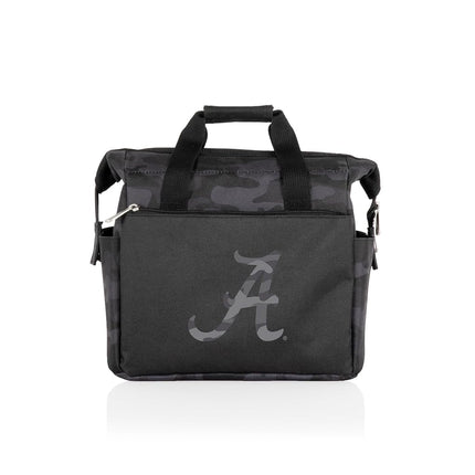 Picnic TIME NCAA Alabama Crimson Tide On The Go Lunch Bag Cooler, Soft Cooler Lunch Box, Insulated Lunch Bag, (Black Camo)