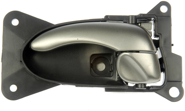Dorman 81543 Interior Door Handle Compatible with Select Nissan Models, Smooth Silver Lever; Black Housing