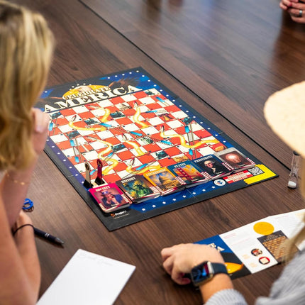 PragerU: Celebrate America - Race to The White House Board Game - USA Trivia Game, America's 250th Anniversary Edition, Families & Kids Ages 8, 2+ Players, Made in