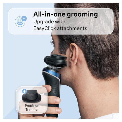 Braun Electric Razor for Men Series 6, Beard Shaver, Electric Shaver, GentleFlex, SkinGentle Foil, with Precision Trimmer, S6 6120s, 1 item