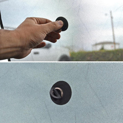 BDK AS601 Palm Tree Beach Windshield Sun Shade for Car SUV Truck with Side Window Sunshades-(58 x 28 inch)