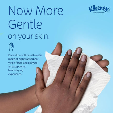 Kleenex 01701CT Hand Towels, POP-UP Box, Cloth, 9 x 10 1/2, 120 Per Box (Case of 18)