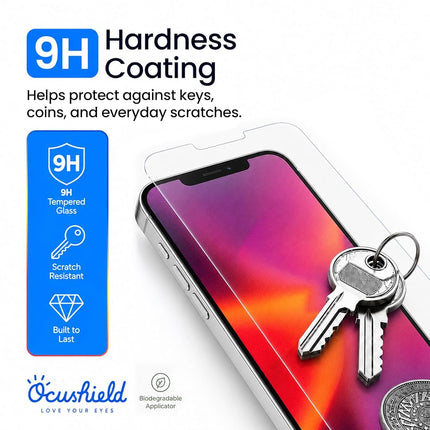 Ocushield Blue Light Screen Protector for iPhone 13 Regular/13 Pro/14/16E