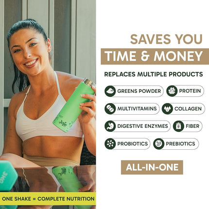 All-In-One Superfood Protein Shake | Complete Superfood Shake (Vanilla, Plant Based)