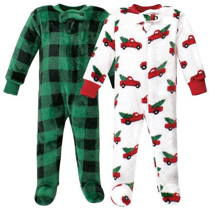 Hudson Baby Unisex Baby Plush Sleep and Play, Christmas Tree Truck, 3-6 Months, Christmas Tree Truck, 3-6 Months