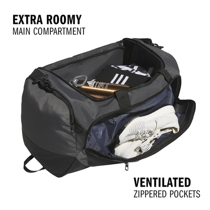 adidas Defender 5 Large Duffel Bag (100l), Team Dark Grey, Medium (59L), Defender 5.0 Duffel Bag, Durable Travel Gym Sports Bag for Men and Women