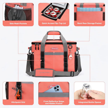 Maelstrom Soft Cooler Bag, 35 Can Beach Cooler with Flip-top Access