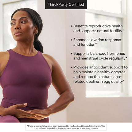 Thorne Ovarian Care - Inositol, CoQ10, Folate, and Polyphenols - Mixed Berry - 8.32oz - 60 Servings