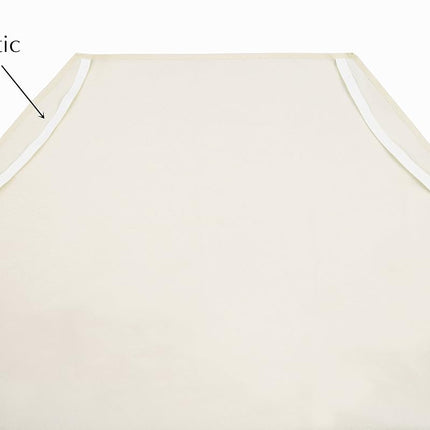 American Baby Company Drap de lit pour lit de camp de garderie/maternelle 100 % coton percale naturel, 10 pièces, écru, 23" x 51", doux et respirant, pour garçons et filles