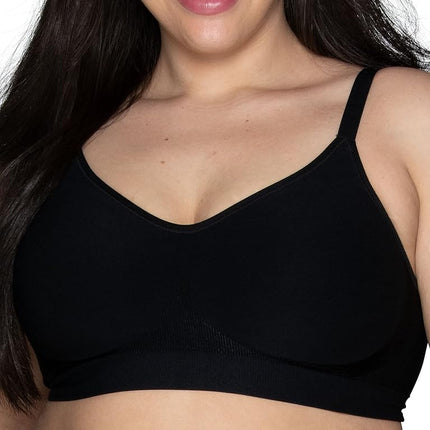 Vanity Fair Women's Beyond Comfort Seamless Bra, Available in Sizes S-2XL, Midnight Black, S