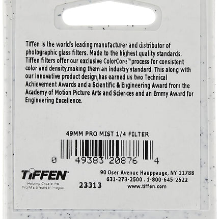 Filtre Tiffen 49PM14 Pro Mist 1/4 49 mm, Noir