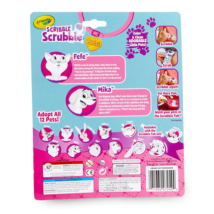 Crayola Scribble Scrubbie Pets 6/Pkg-Cat & Dog