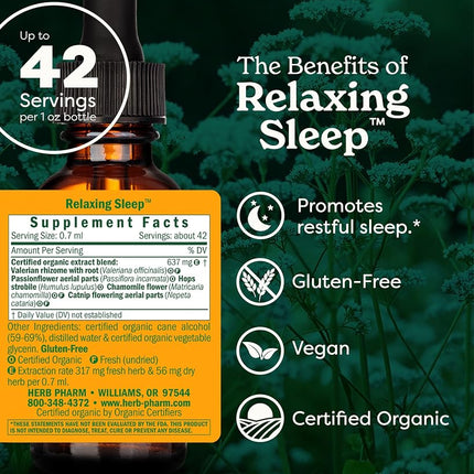 Herb Pharm Relaxing Sleep 1 Oz