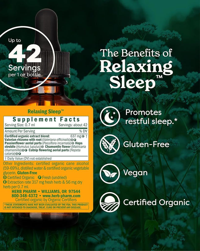 Herb Pharm Relaxing Sleep 1 Oz