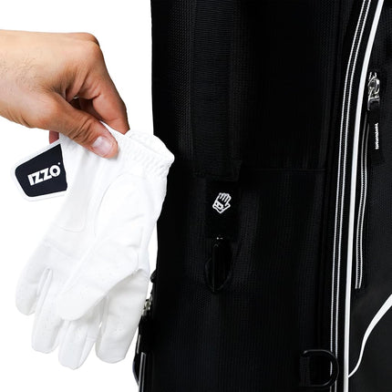IZZO Ultra Lite Stand Bag, Black,Black/White 3.2 pounds