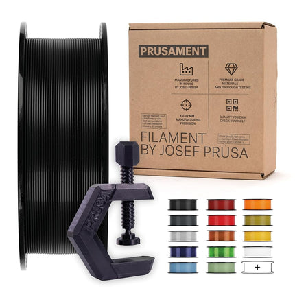 Prusament 3D Printer Premium Filament PETG Jet Bla
